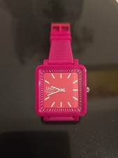 Q&Q Pink Square Watch