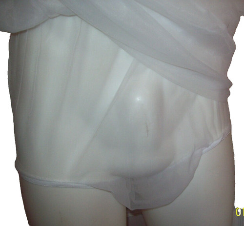 White sheer nylon slip 2 - white, &