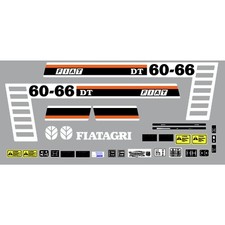 Kit Adesivi Trattore Fiat 60-66 DT Set Completo Decalcomanie Stickers Fiatagri