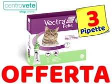 VECTRA 3D Felis GATTO - Antiparassitario Gatti fino a 10 Kg→ 3 Pipette da 0,9 ml