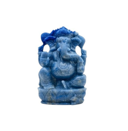 Statua ganesha apatite blu - statua,