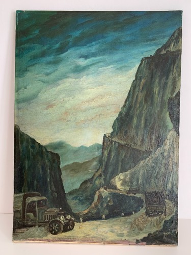 Dipinto vintage rene gaggino - rene',