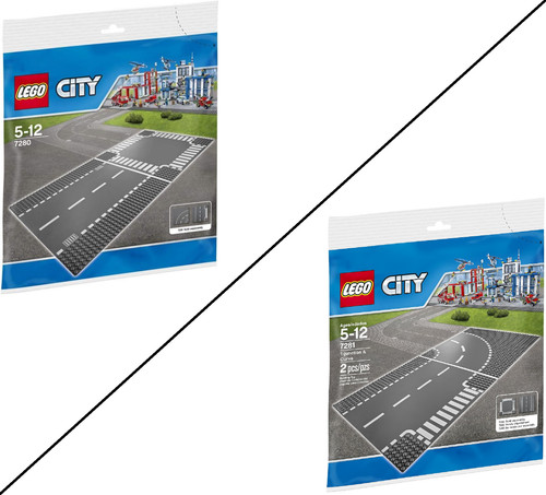 Lego 7280 7281 city street - city,