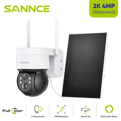 Sannce 4mp wireless - 4mp, batteria