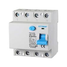 ETTROIT Interruttore Differenziale Puro 4P 25A 6kA 30mA 380V Salvavita 4 Moduli 
