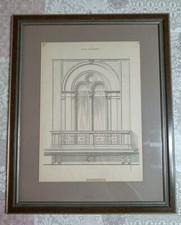 Stampa fine '800 architettura