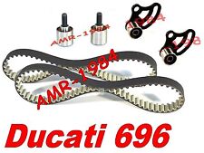 CINGHIE DISTRIBUZIONE + 4 TENDITORI  DUCATI Monster 696 dal 2008  HIGH TENACITY