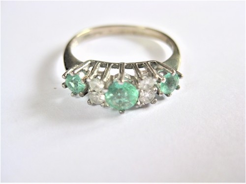 Anello oro bianco 585 con - oro,