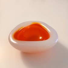 CENEDESE Murano ciotola in vetro opalino anni '70