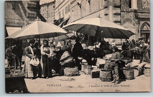 Cartolina epoca perugia - d'epoca,