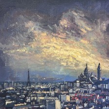 Parigi studio IV dipinto olio