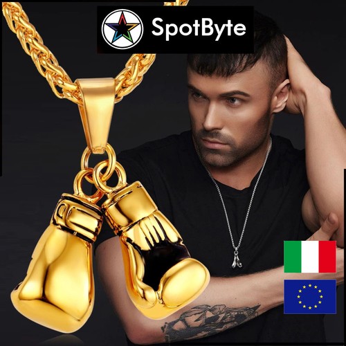 Collana uomo cool guantoni - uomo,