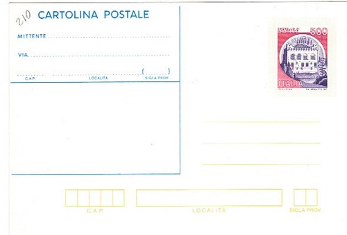 C210 cartolina postale - c210,