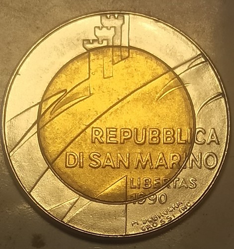 500 lire 1990 libertas san - 500,