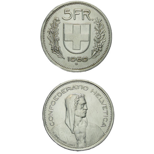 Svizzera franchi 1969 - 5,