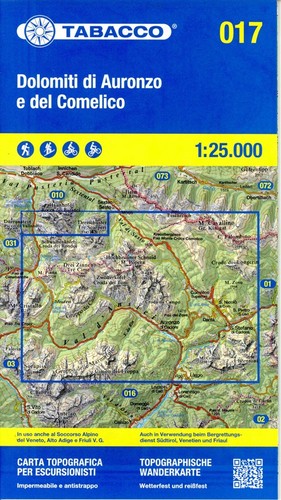 Dolomiti auronzo carta - dolomiti, auronzo.