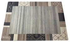 Tappeto 100 lana grigio - grigio, braun
