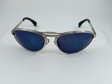 Diesel Shades Mod Razor Qz9-74 Italy Vintage Sunglasses Ovali Metallo