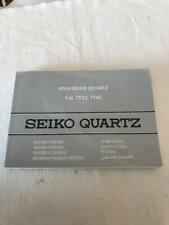 Seiko Analogue Quartz 7T32 7T42 Chronograph Booklet Istruzioni 1994 NUOVE