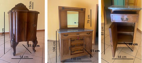 Mobili inizio 900 set - 900, pezzi