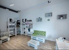 Tavolino in legno 80x68 con 2 Pallet Bancali EUR  EPAL arredamento NUOVO