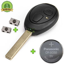 NUOVO CHIAVE GUSCIO PER ROVER 75 RJ + BATTERIA CR2032 + 2x PULSANTI