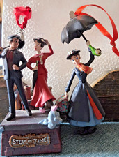 Disney 2020 MaryPoppins and Bert musicale+2018 Mary Poppins  Sketchbook Ornament