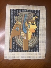 Autentico papiro egiziano dipinto a mano - Adel Ghabour - con certificato