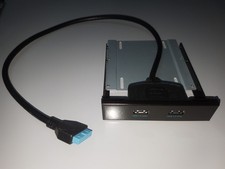 Pannello Frontale da 3,5 pollici ASRock USB 3.0 - Hub con due Porte USB, 20-Pin