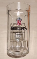 Boccale Birra in Vetro BECK'S 0,2  lt Altezza 12 cm Bicchiere Originale -