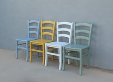 Quattro sedie laccate Shabby