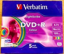 Confezione da 5 DVD+R VERBATIM