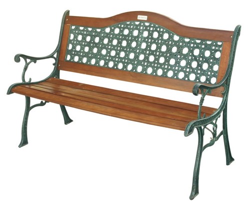 Panchina ghisa rattan arc - panchina,