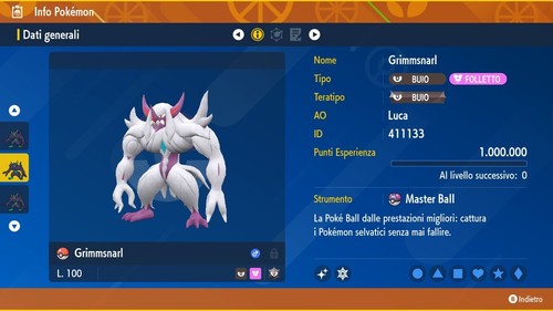 Grimmsnarl shiny 6iv - shiny, +