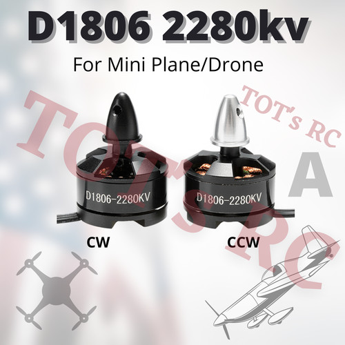 D1806 2280kv motore brushless - 2280kv,