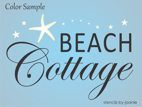 Joanie stencil beach cottage - joanie,