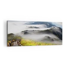 Quadro su Tela 100x40cm Asia bellezza montagna paesaggio Stampe Immagini Murale