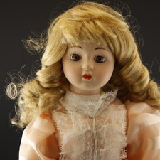Vintage Blonde Porcelain Doll