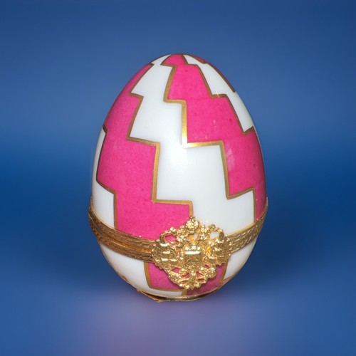 Cuore uovo faberge porcellana - uovo,