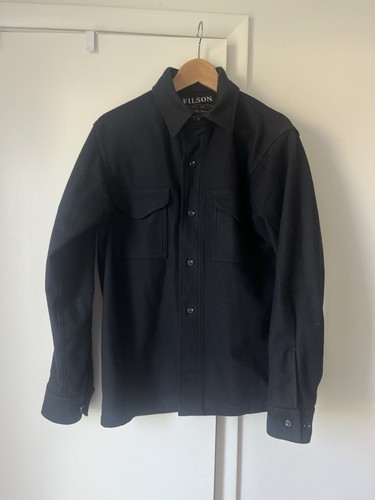 Camicia filson 100 lana blu - camicia,