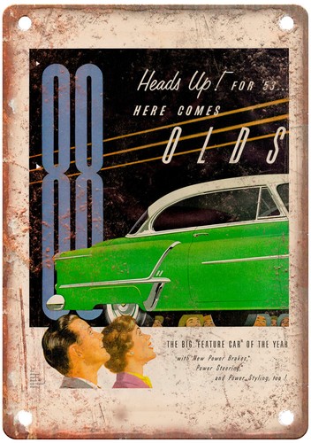 1953 vintage oldsmobile auto - vintage,