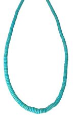 Collana Rondelle Turchese Naturale Arizona Sleeping Beauty E Oro Giallo 18kt 