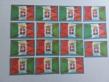 REGNO D'ITALIA  ORIGINALI VOLANTINI DELLA BANDIERA ITALIANA IN CARTA  15 PEZZI