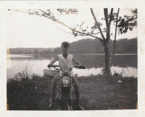 Foto epoca ragazzo guida - d'epoca,