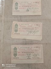 Mini assegni anni '70 da