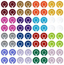 ACCLAIM Ciotole Bowlers Adesivi Set Completo 4 Colori Vinile Tinta Unita Autoadesivi