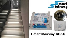 Sistema di illuminazione automatico per scale a LED "SmartStairway SS-26"
