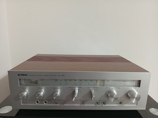 YAMAHA CS-420 SINTOAMPLIFICATORE STEREO FRONTALE ARGENTO CASSA IN LEGNO PERFETTO