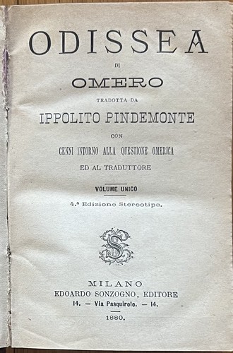 Omero odissea - di,