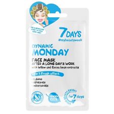 7DAYS Dynamic Monday Viso Maschera 28g Salice Cacao Chicco Estratto Detergente